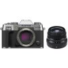 FUJIFILM X-T50 telo strieborné + XF 35mm f/2 R WR čierny