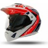 UFO PLAST Prilba ARIES Enduro červená/modrá L