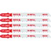 YATO List do priamočiarej píly 100 mm na drevo TPI6 5 ks Bi-Metal (YT-3400)