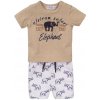 DIRKJE Set 2dielny kr. nohavice 74 Sand+White+aop E38655-31-74