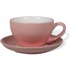 Biebri šálka s podšálkou, 300ml, set 4 ks, ružová