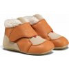 Detské barefoot capačky Affenzahn Crawling Shoe Leather Growy Cat 20/21 oranžová 20/21