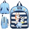 Predškolský ruksak jednokomorový Bluey Vadobag pre chlapcov, dievčatá, unisex modrý, viacfarebný