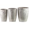 Mondex Sada 3 ks květináčů NEVA MARBLE X béžová