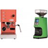 Profitec GO, red + Eureka Atom 60, kawasaki green