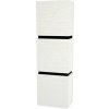 Vysoká skrinka do kúpeľne Devo Viva 2.0 ľavá biela 40 x 127 x 26 cm VV2-S3D2SL40x26-F104