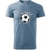 Futbalová lopta v triku - Klasické pánske tričko vyššej gramáže - 3XL ( Denim )