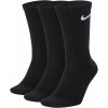 Vysoké bavlnené ponožky Nike EVERYDAY LIGHTWEIGHT CREW (3 PAIRS) čierne SX7676-010 - M