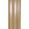 Zhrňovacie dvere LUCIANA 73x200 cm buk svetlý plný
