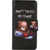 Puzdro TopQ Realme C25Y flipové Don´t Touch macko 70300