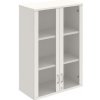Policová skriňa Strong, zámok, horná, 80x115,2x40 cm, biela/biela - 1 kus - 1 KS - áno - 2 - 60 mesiacov - rovná - nadstavba - Hobis - Biela - 2x sklenené - 80 cm - Strong - 40 cm - 115.2 cm - 44.9 ki