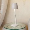 Fabas Luce Stolová LED lampa Judy, batéria, IP54, biela - 3679-30-102