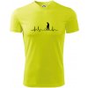 EKG detektor - Pánske tričko Fantasy športové - 3XL ( Neonová žltá )