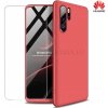 Púzdro Roybens 360 Full Body pre Huawei + tvrdené sklo - Červené pre Huawei: P40 Lite