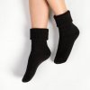 Pletené spiace ponožky 067 s vlnou čierne