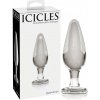 Pipedream Icicles No. 26 - sklenený análny kolík priehľadný