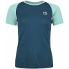 Dámske tričko Ortovox 120 Tec Fast Mountain Ts W Veľkosť: L / Farba: modrá/svetlo modrá