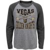 Outerstuff detské tričko Vegas Golden Knights Cross Stick Ls Triblend Raglan