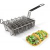 GastroKitchen Fritovací kôš na tacos 6 priehradiek 235 x 165 x 80 mm