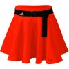 Dievčenská sukňa s opaskom červená 146
