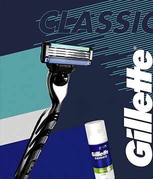 Gillette Mach 3 holiaci strojček + Mach 3 Sensitive pena na holenie 100 ml darčeková sada