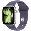 Apple Watch Series 11 42 mm Strieborný hliník s hmlovo fialovým športovým remienkom S/M MEU64WF/A