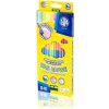 ASTRA Trojhranné pastelové obojstranné farbičky 12ks / 24farieb + strúhadlo, 312120003