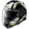 Moto helma Nolan N100-5 Upwind N-Com P/J Glossy Black - M (57-58)