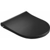Avva 100787-110 Slim WC sedátko s pomalým zatváraním, čierne