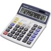 Sharp EL-2125 C stolná kalkulačka, displej (počet míst) 12, solárny pohon, na batérie, sivá; EL2125C