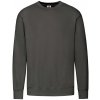 Pánska mikina Graphite Lightweight Set-in-Sweat Sweat Fruit of the Loom šedá S Fruit of the Loom 5904882111852