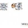 MOZA gold Náušnice MG2008 Farba Zlata: červené Au