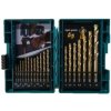 MAKITA sada vrtákov do kovu HSS-TiN po2 ks 1,5;2;2,5;3 a 3,2;3,5;4;4,5;5;5,5;6;6,5;7; 8;10 mm, 19 ks D-67527