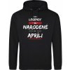 Mikina Legendy sú narodené v apríli ( mesiac na mieru) - XL 4694