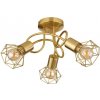 Globo Globo 54802GB-3D - Prisadený luster XARA I 3xE14/40W/230V zlatá GL8054 + záruka 3 roky zadarmo + záruka 3 roky zadarmo