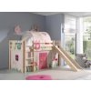 Vipack Detská posteľ s kĺzačkou pre dievčatá Pino