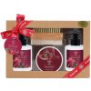 Aurora Pomegranatedámsky sprchový gél 150ml + tekuté mydlo 150ml + telový scrub 50ml + kefa na ruky s pemzou 1 ks darčeková sada