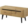 Piaski Tv stolík NORDI RTV107, dub artisan dub artisan drevo 107 cm x 50 cm x 40 cm