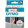 páska DYMO 45015 D1 Red On White Tape (12mm)