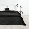 Luxusný zamatový prehoz na posteľ LUIZ4 v čiernej farbe Rozmer prehozu (šírka x dĺžka): 170x210cm