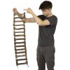 NOBBY Drevený rebrík pre papagáje a vtáky 15 stupňov 102cm