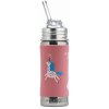 Pura Nerezová fľaša so slamkou 325 ml (Unicorn)