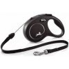 Vodítko FLEXI Classic New S lanko 8m/12kg čierna