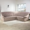 decoDoma poťahy 3D FUSTA béžové rohová sedačka 350 - 530 cm