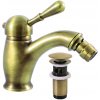 LABE - Bidetová batéria s výtokom, staromosadzná (bronz) L445.0SM, RAV Slezák