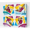 Vymalujsisam.sk Maľovanie podľa čísiel - Mix športov 1 Veľkosť: 50x50cm, Rám: Na plastovej doske