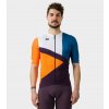 Letný cyklistický pánsky dres Alé Cycling Solid Next biely/modrý/oranžový 2XL