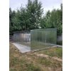 Plechová garáž 5 × 8 m – so spádom strechy vľavo
