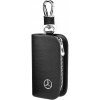 KOŽENÉ PUZDRO na kľúče MERCEDES logo KĽÚČIK do auta ELEGANTNÁ kľúčenka