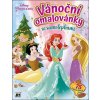 Princezny Vánoční omalovánky se samolepkami